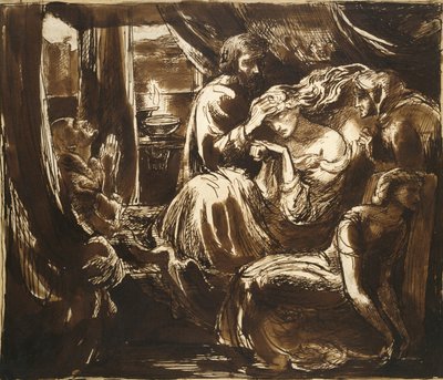 Der Tod von Lady Macbeth, 19. Jahrhundert von Dante Gabriel Charles Rossetti